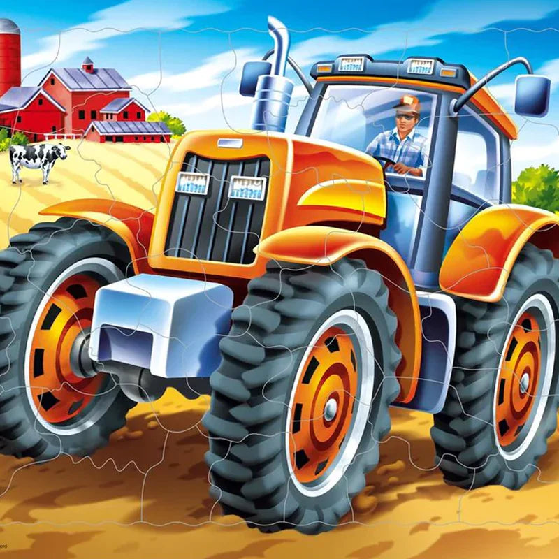 Kinderpuzzle 3x49 Teile - Große Landmaschinen : Krause, Joachim