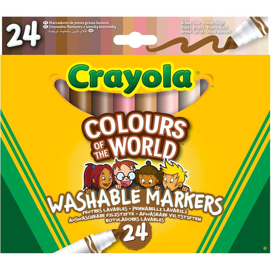 Crayola 24 Filzstifte auswaschbar (2) Colours of the World