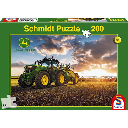 Schmidt Puzzle Traktor 6150R mit Güllefass, 200 Teile