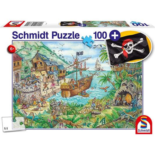 Schmidt Spiele In der Piratenbucht 100 Teile (inkl. Piratenflagge)
