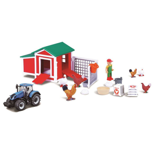 Bburago Parkgarage Hühnerstall mit Traktor