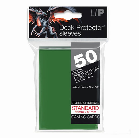 Ultra Pro Green Deck Protector Standard (50) NEW SIZE