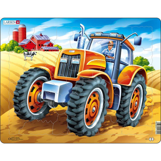 Larsen Puzzle Traktor-Puzzle 37 Teile