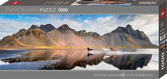 Heye Puzzle Iceland Horses Panorama 1000 Teile