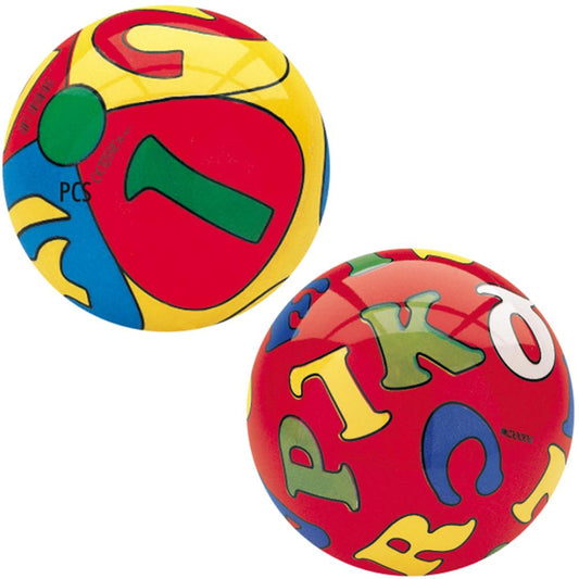 Mondo Ball Buchstaben, Zahlen, 14 cm, assortiert