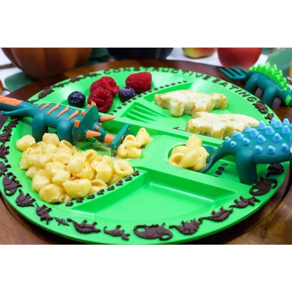 Constructive Eating Dinosaurier Besteck & Teller Set
