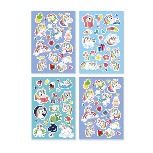 dodo Stickerset Einhorn 100 Stickers, 36M+, mehrfarbig