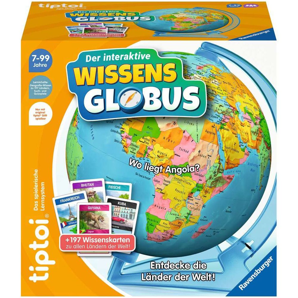 Ravensburger tiptoi® Le globe interactif de la connaissance