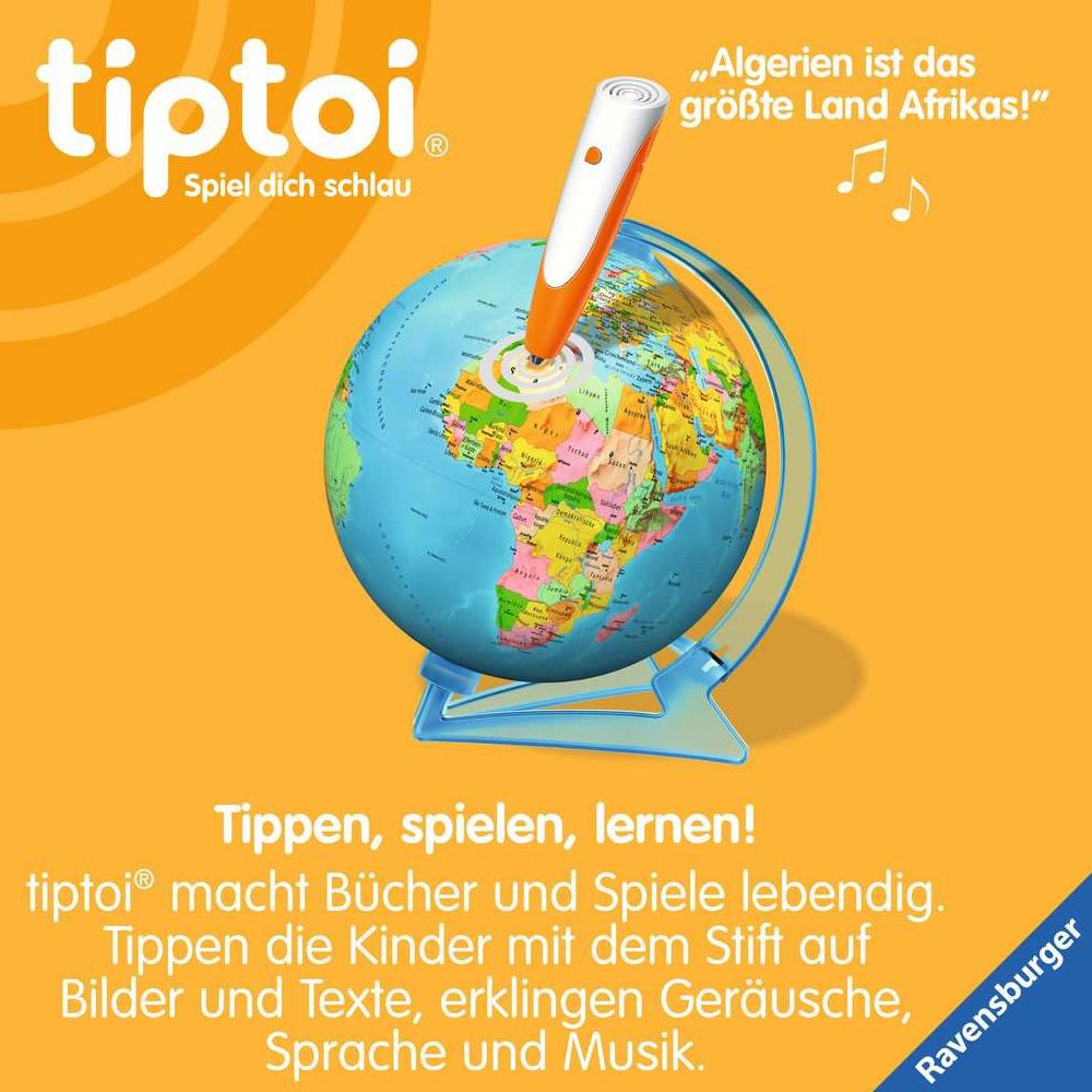 Ravensburger tiptoi® Le globe interactif de la connaissance