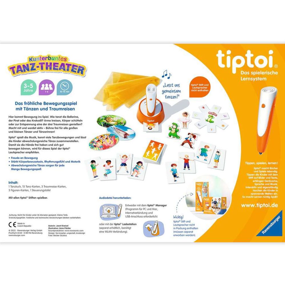 Ravensburger tiptoi® ACTIVE Kunterbuntes Tanz-Theater