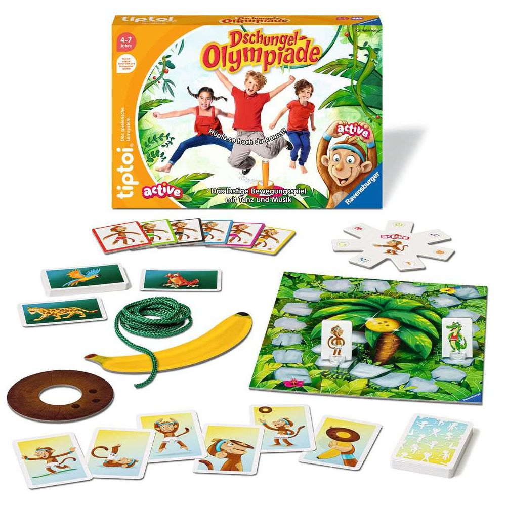 Ravensburger tiptoi® ACTIVE Dschungel-Olympiade