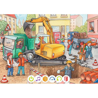 Ravensburger tiptoi® Puzzle for little explorers: Construction site