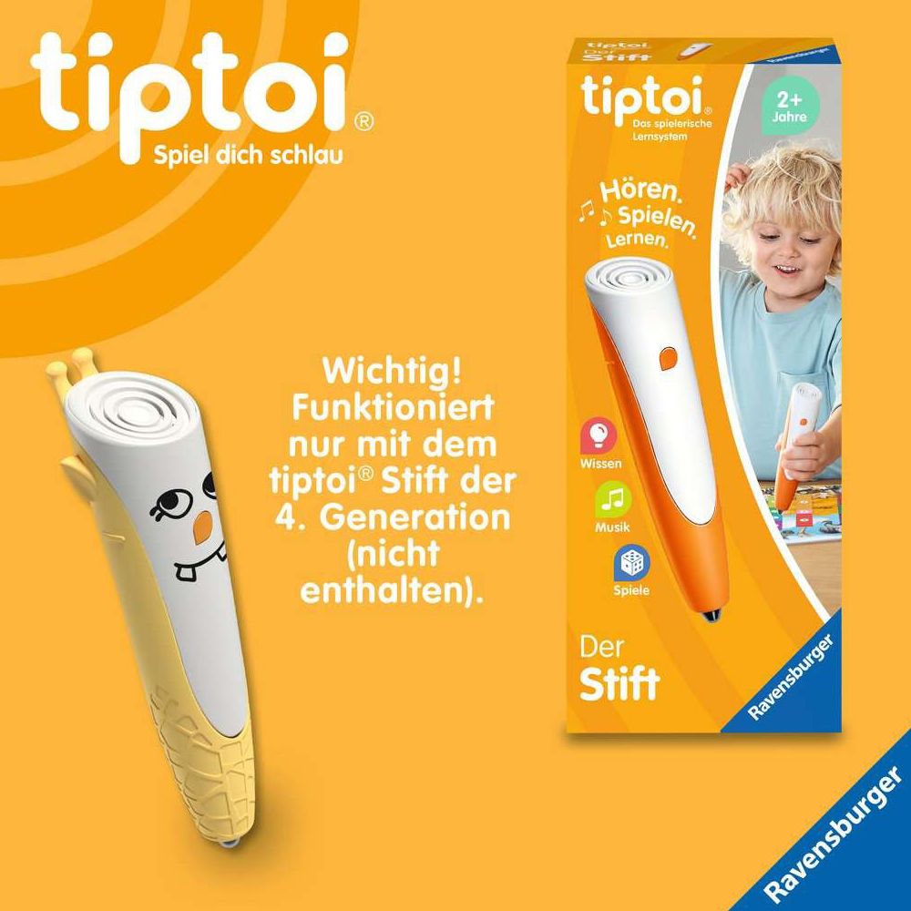 Ravensburger tiptoi® pen cover for changing in yellow