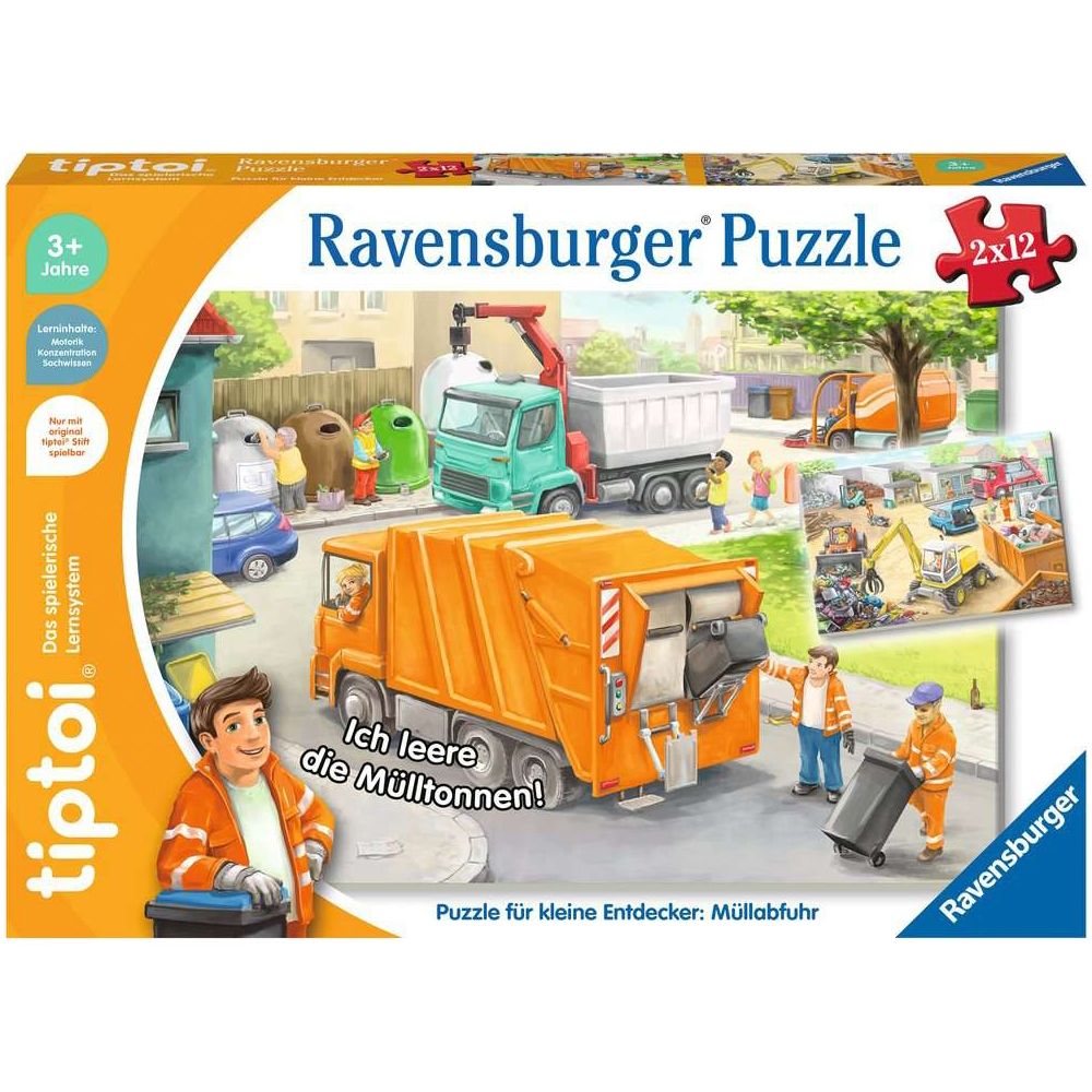 Ravensburger tiptoi® Puzzle for little explorers: Garbage collection