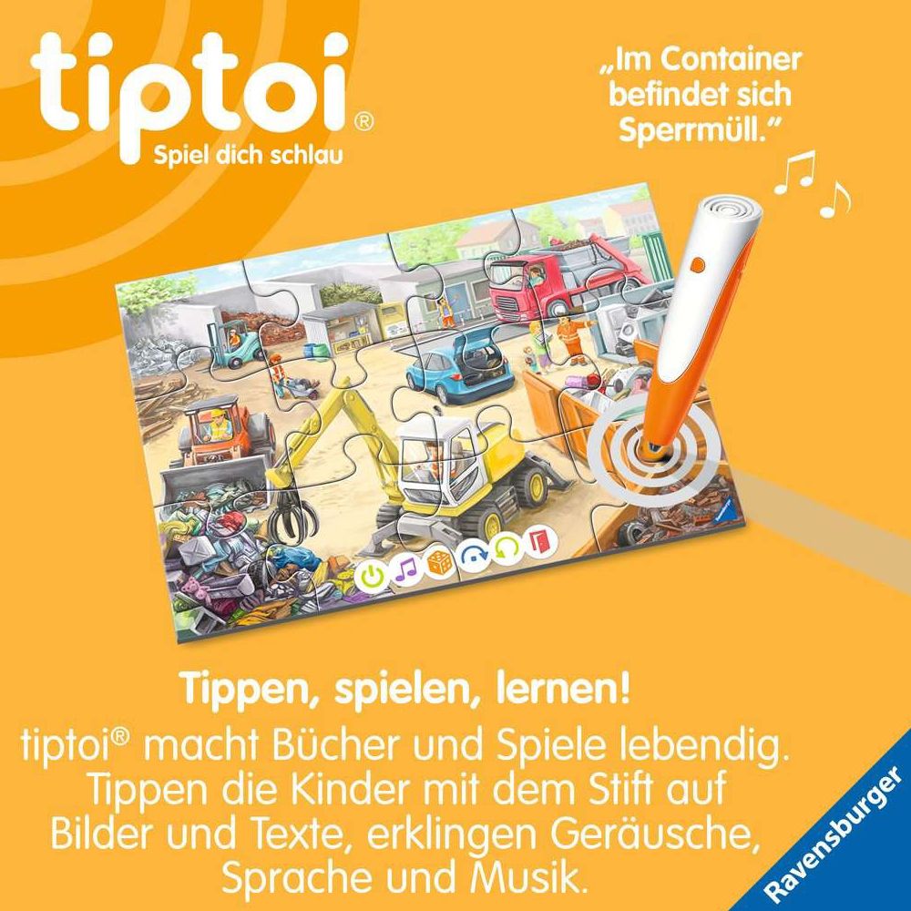 Ravensburger tiptoi® Puzzle for little explorers: Garbage collection