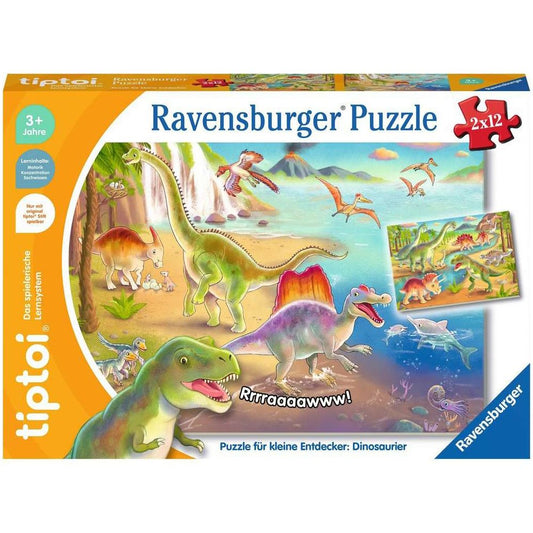 Puzzle Ravensburger tiptoi® pour les petits explorateurs : dinosaures