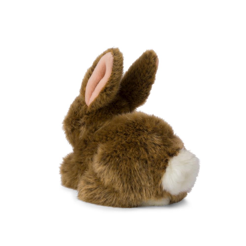 WWF peluche lapin marron couché 19 cm