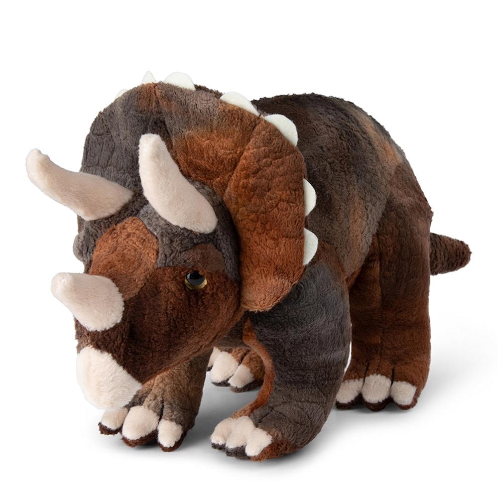 WWF Plush Toy Triceratops Brown Beige 23 cm