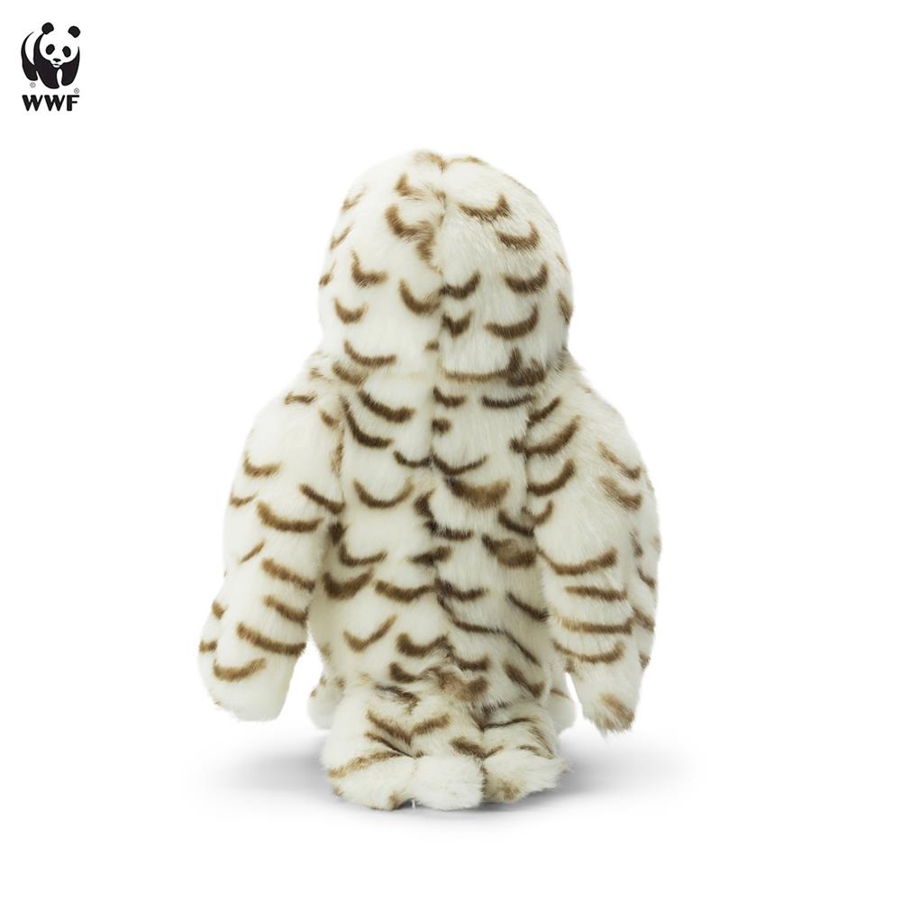WWF peluche hibou des neiges blanc 15 cm
