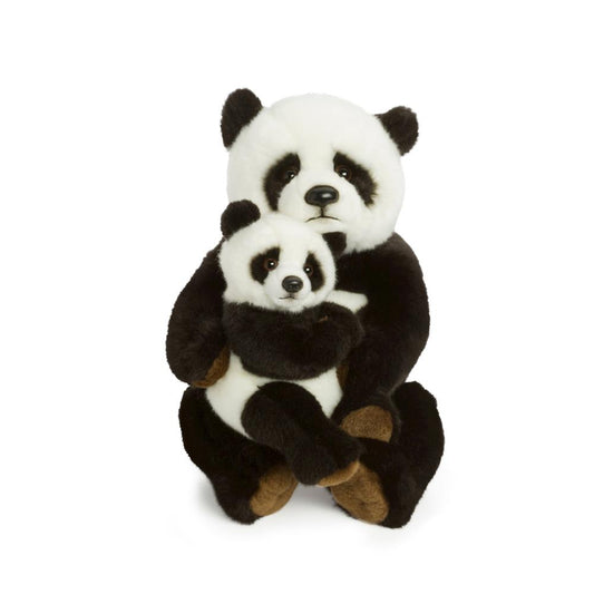 WWF plush toy panda with baby 28 cm
