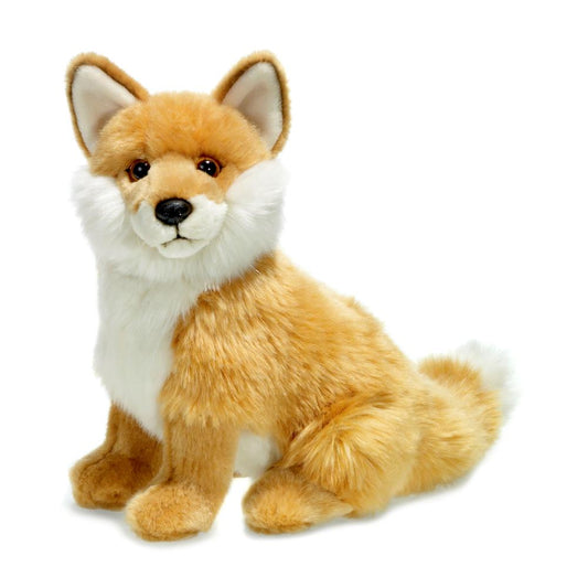 WWF plush toy red fox sitting 23 cm