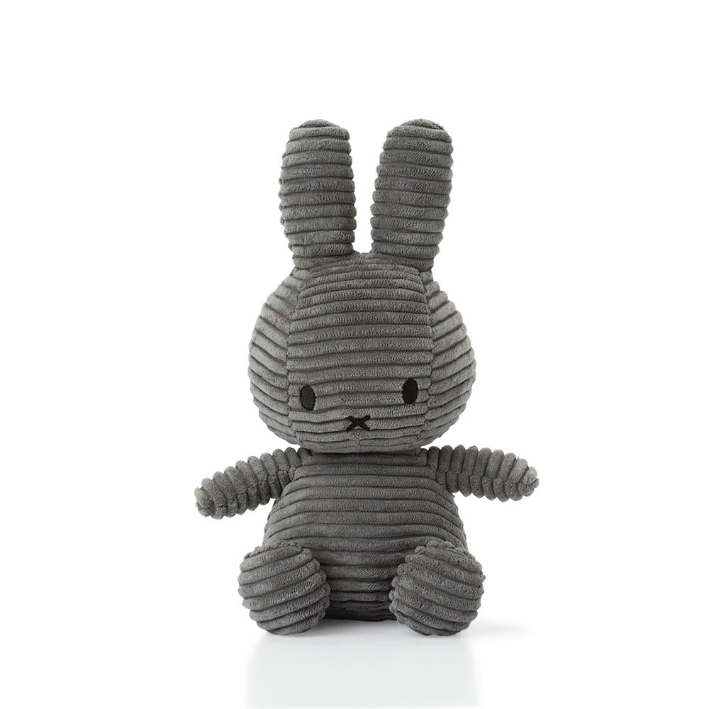 Bon Ton Toys Miffy velours côtelé gris 23 cm