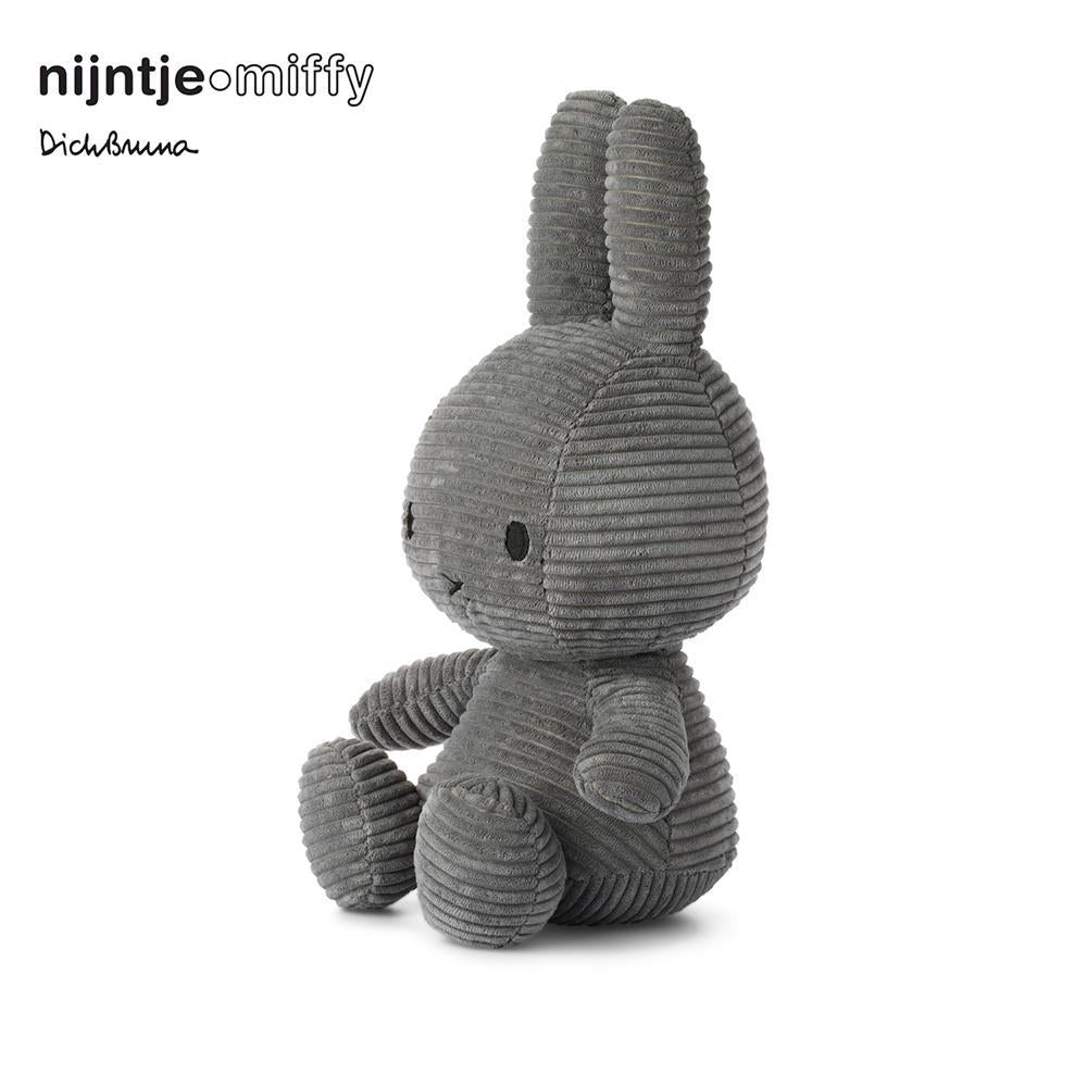 Bon Ton Toys Miffy velours côtelé gris 33 cm