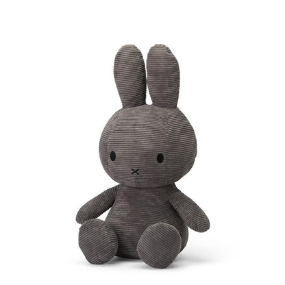 Bon Ton Toys Miffy velours côtelé gris foncé 70 cm