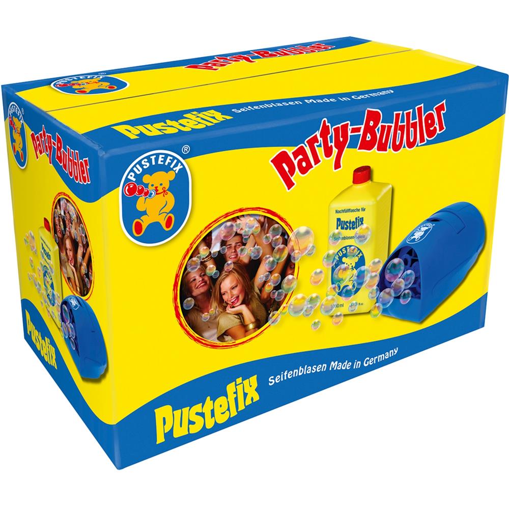 Bulles de savon Pustefix Party Bubbler+, 1 litre