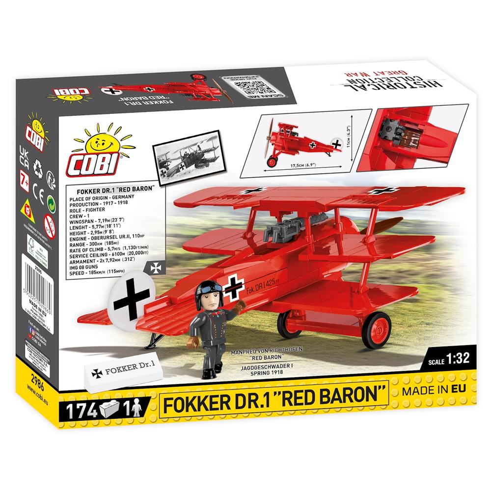 Cobi Fokker Dr.I Red Baron / 174 pcs.