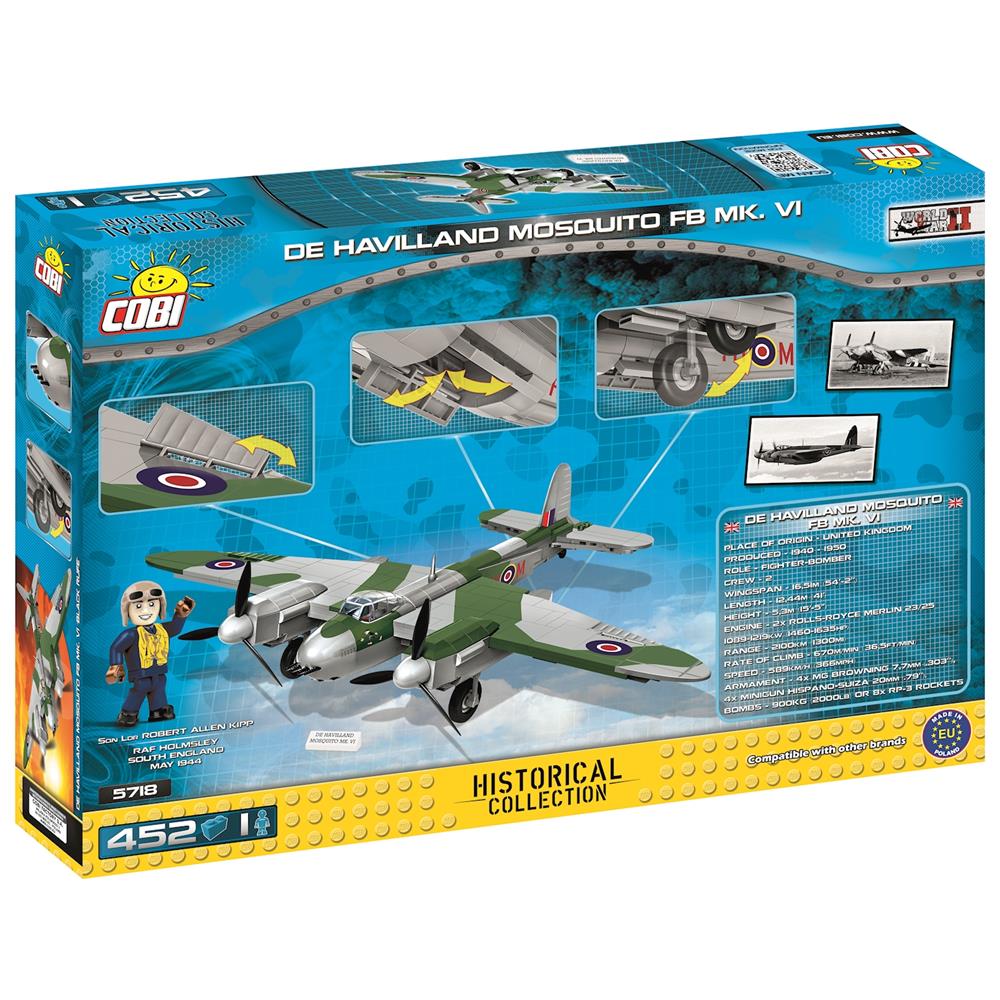 Cobi Militärflugzeug De Havilland Mosquito / 452 pcs. Fighter Bomber FB Mk. VI