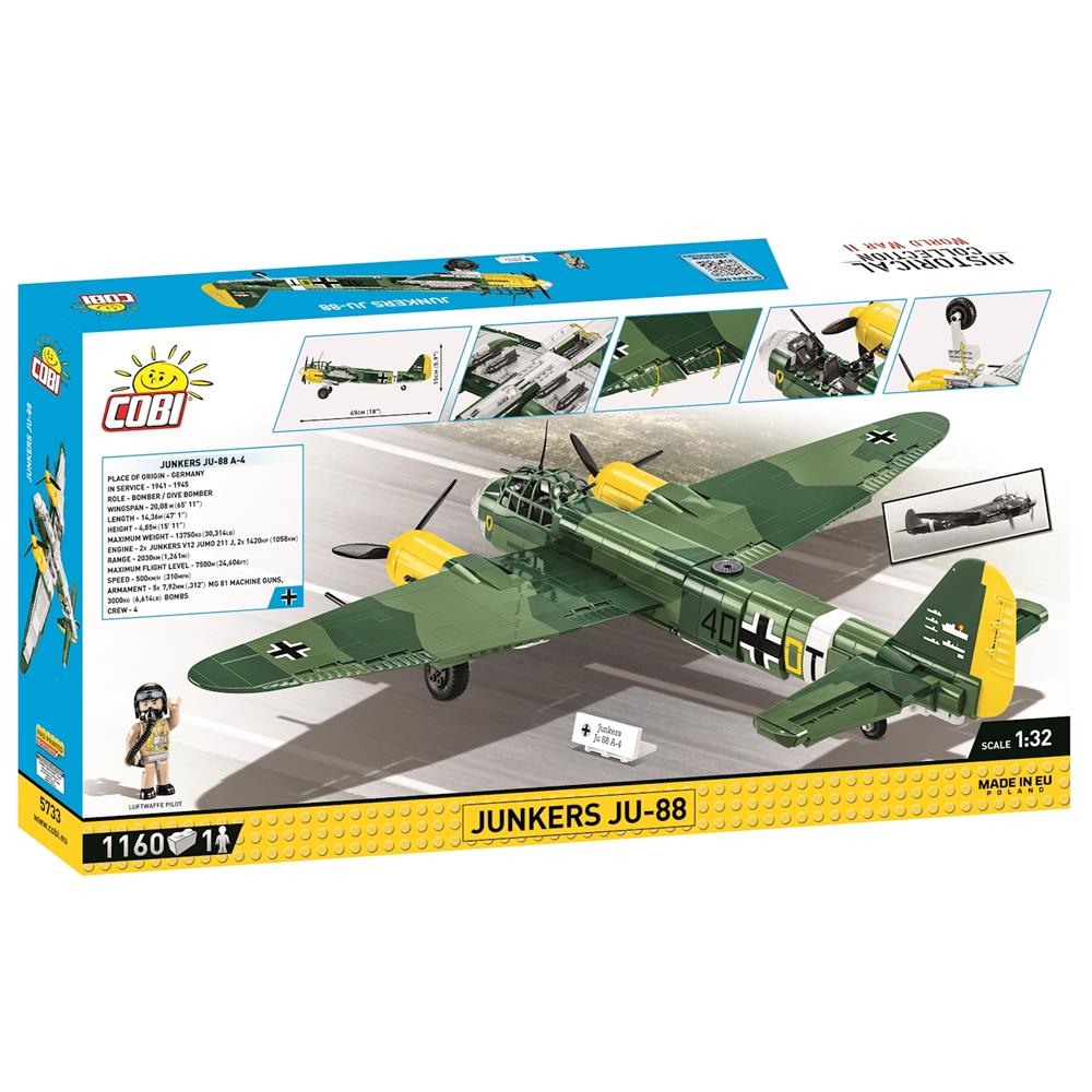 Cobi military aircraft Junkers Ju 88 / 1160 pcs.