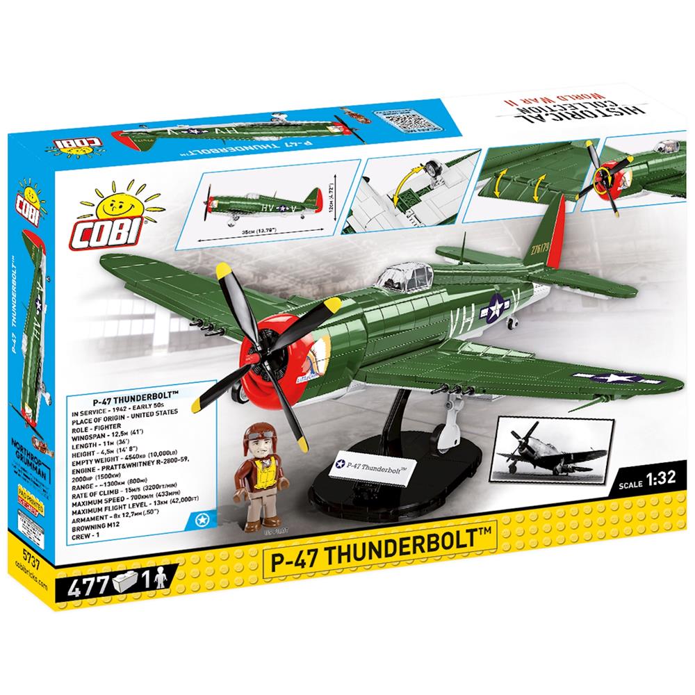 Cobi military aircraft P-47 Thunderbolt / 477 pcs.