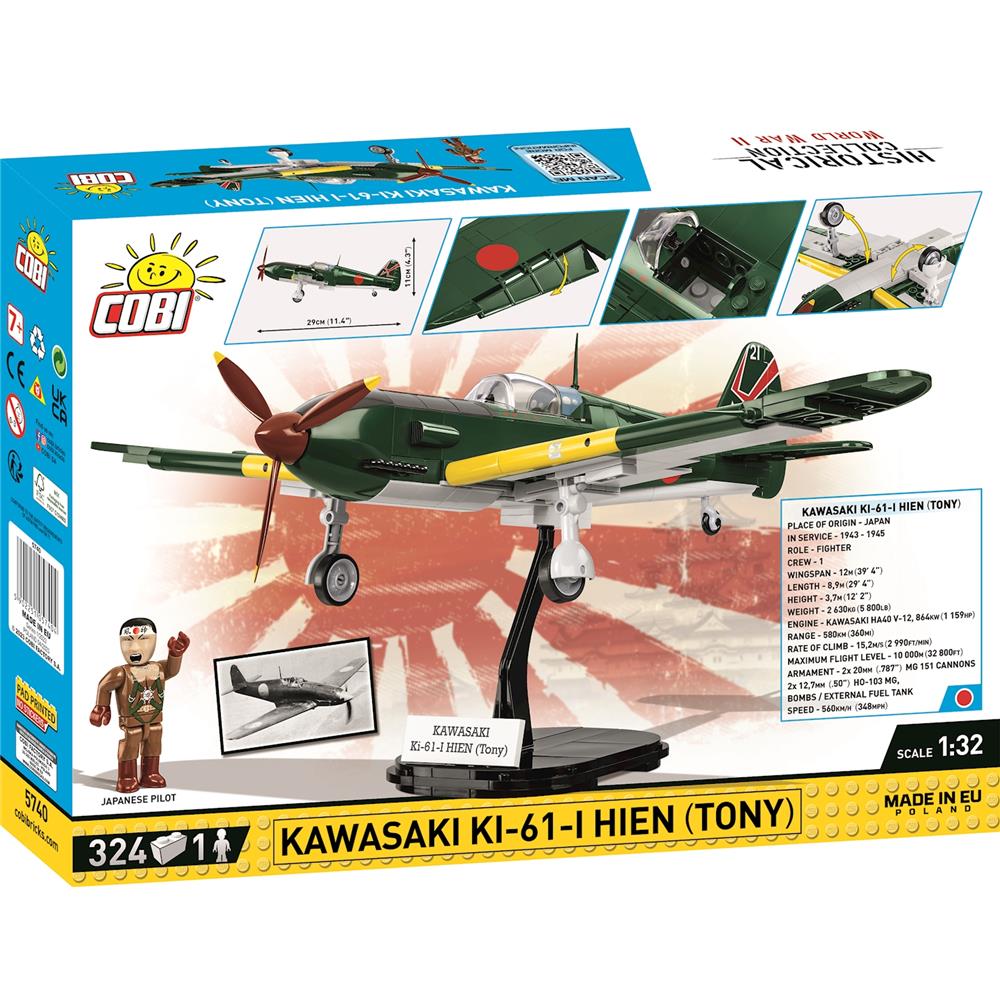 Cobi Kawasaki Ki-61-I / 324 pièces. Hien (hirondelle) 'Tony'