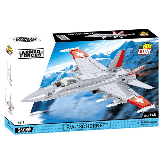 Avion de combat Cobi Boeing F/A-18 Hornet / 540 pcs. Force aérienne suisse version 1:48