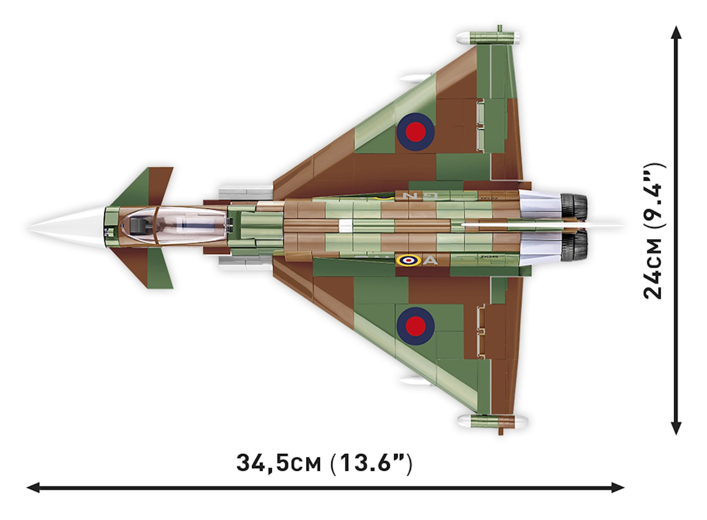 Cobi fighter jet Eurofighter Typhoon FGR4 577 pcs ZK349 GiNA