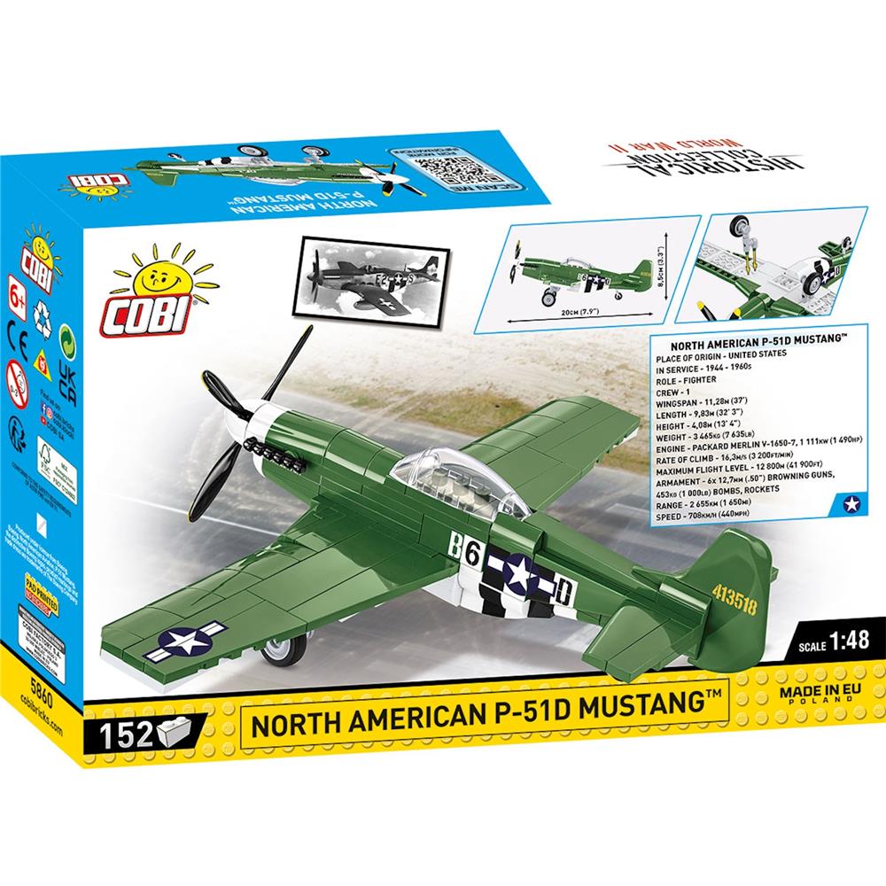 Cobi P-51D Mustang / 150 pcs. North American Aviation, Inc.