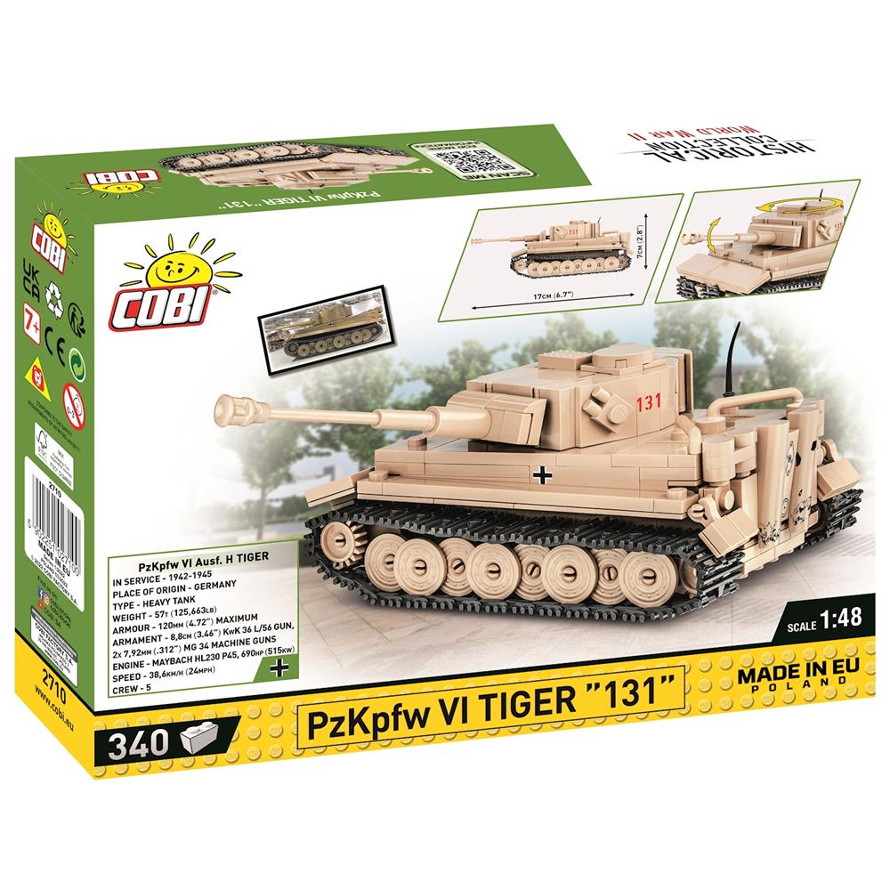 Cobi Panzerkampfwagen VI / 340 pièces. Musée des chars Tiger 131 de Bovington