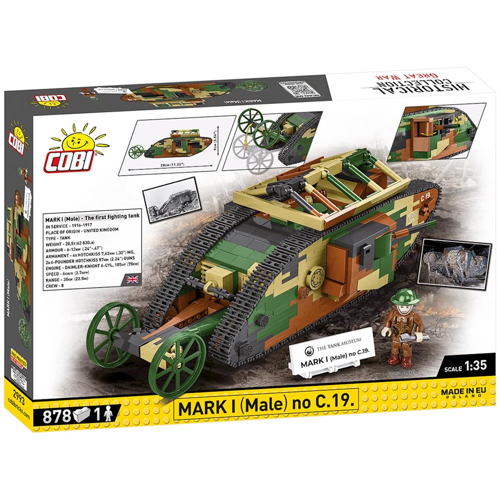 Cobi Mark I (Male) / 878 pcs. The Tank Museum No. C.19.