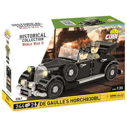 Cobi Oldtimer 1936 Horch 830 Cabrio / 244 pcs. General Charles de Gaulle's car