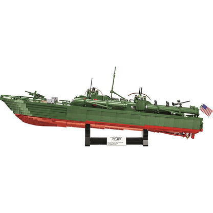 Bateau de patrouille Cobi PT-109 / 3726 pcs. Bateau lance-torpilles de patrouille