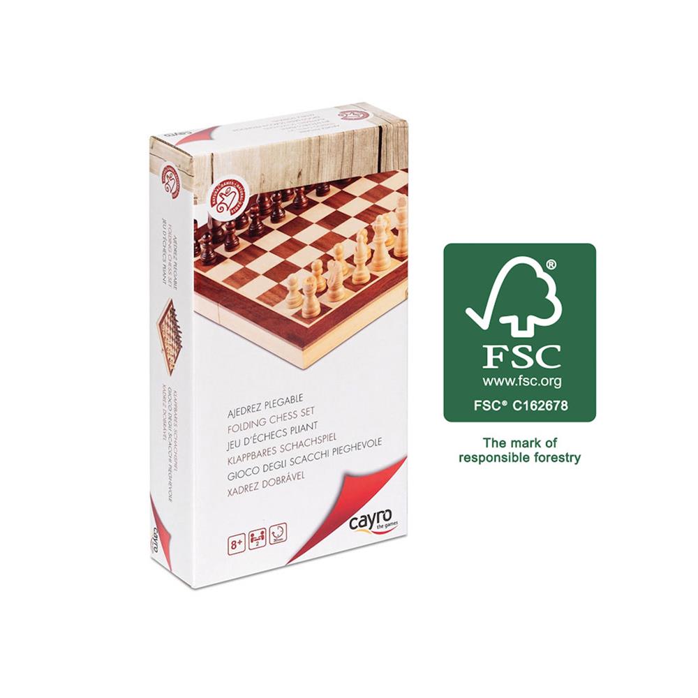 Cayro Games FSC chess foldable 30x30 cm