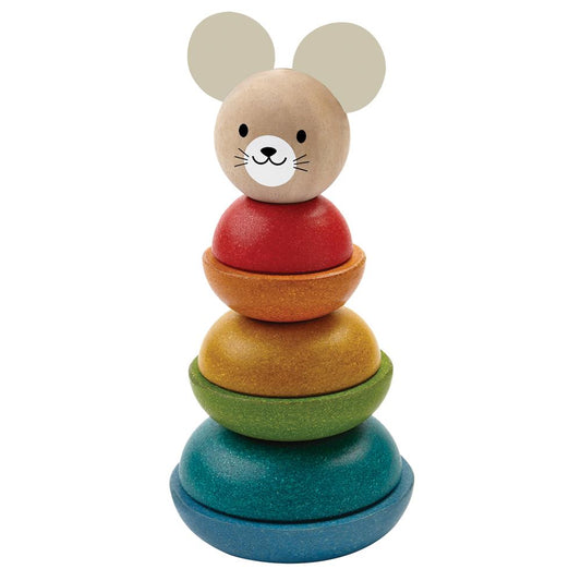 PlanToys Ring Sorting Tower Mouse (2)