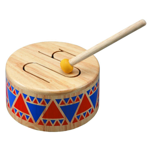 PlanToys wooden drum with mallet
