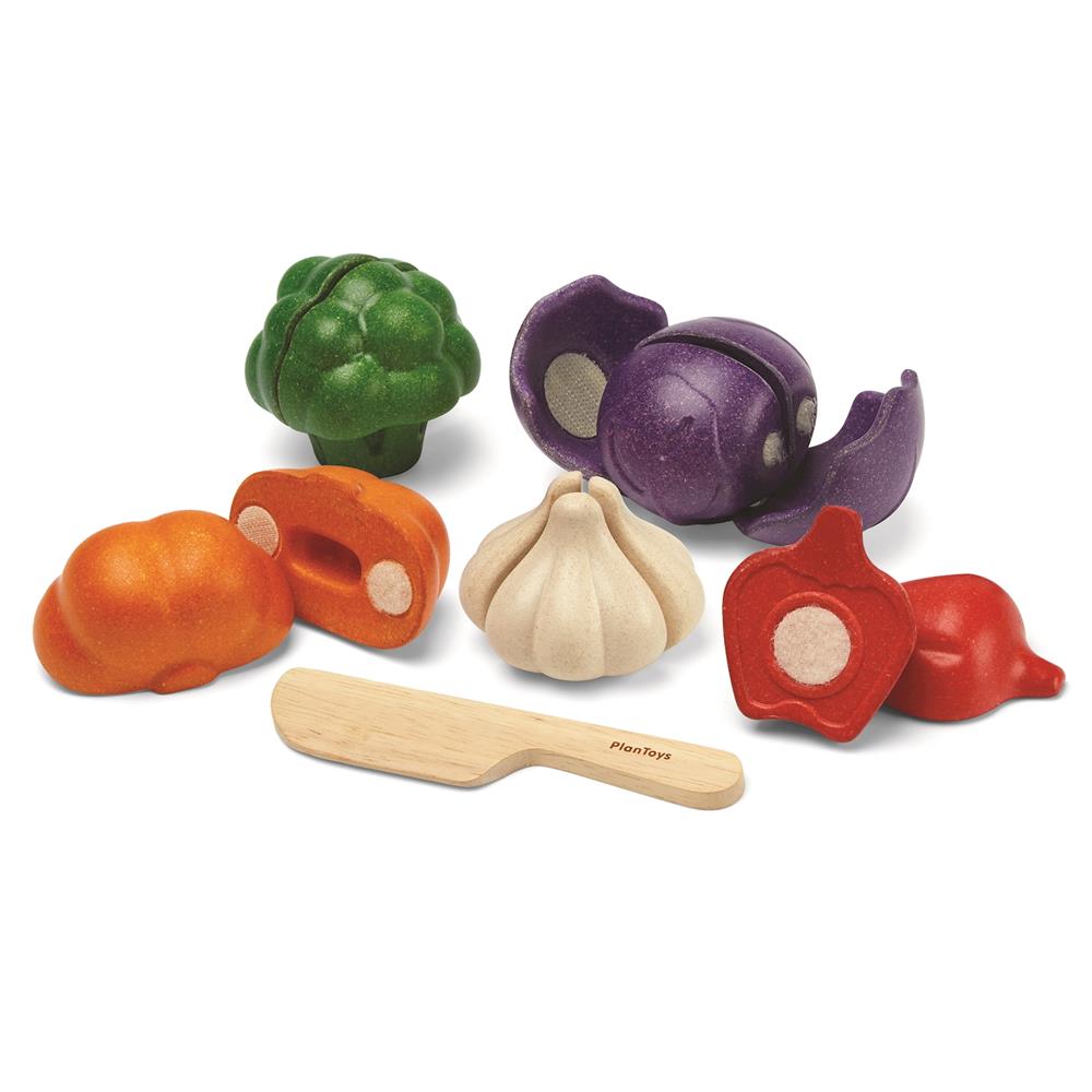 PlanToys 5-color vegetable set