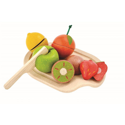 PlanToys Fruit Set on Cutting Board