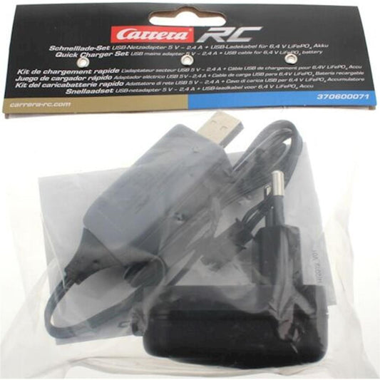 Carrera RC R/C quick charging set Digital Pro. 5V - 2.4A for 6.4V LiFePO4 batteries