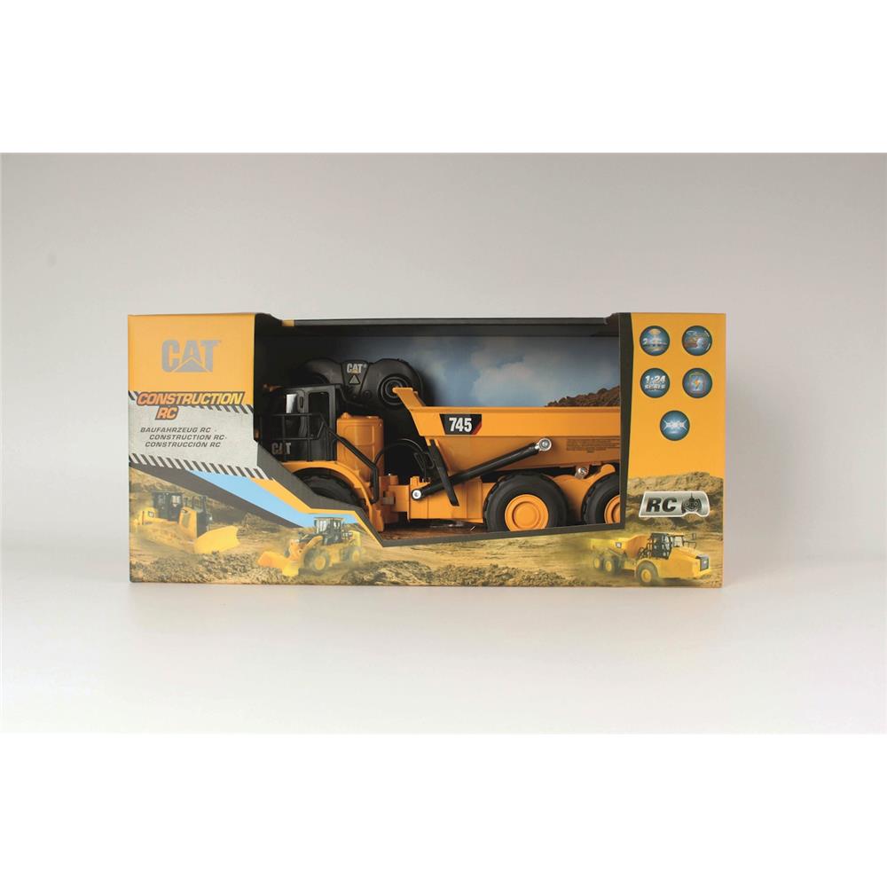 Camion semi-remorque Caterpillar CAT 745 1:24 2,4 GHz fonction complète