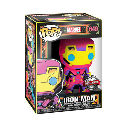 Funko POP Marvel Black Light Iron Man Édition Spéciale / Bobble Head