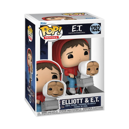 Funko POP Movies ET-Elliott avec panier de vélo ET